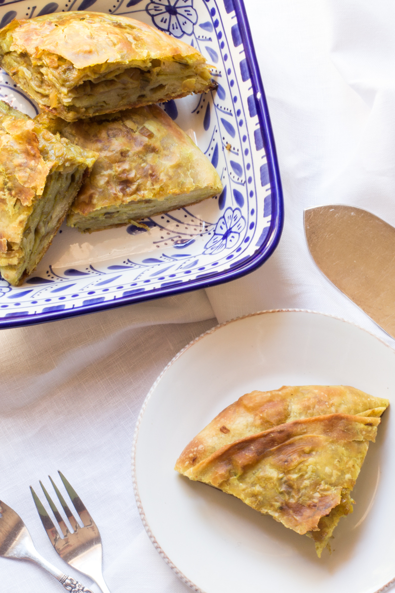 Jordanian Matabaqa.. Layered Onion Bread The Wimpy Vegetarian