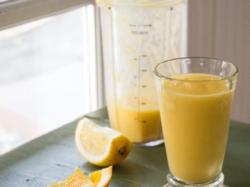 Orange Mango Smoothie With Lime Ginger The Wimpy Vegetarian