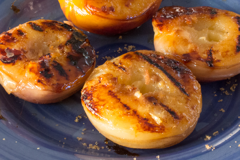 Grilled Ginger Peaches 