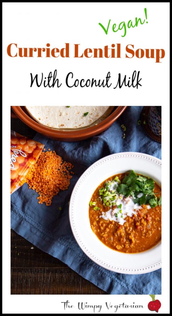 Curried Lentil Soup made in the Instant Pot in 30 minutes!