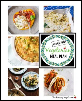 Weekly vegetarian meal plan with tips for omnivores at the table, including tips for meal planning, and prep ahead tips to make dinner easy this week. #EatingClean #HealthyVegetarian #VegetarianRecipes #VegetarianMealPlan #MealPlan #WeeklyMealPlan #quiche #breakfast #brunch #cauliflower #healthyrecipe #easyrecipes #easyvegetarianrecipes