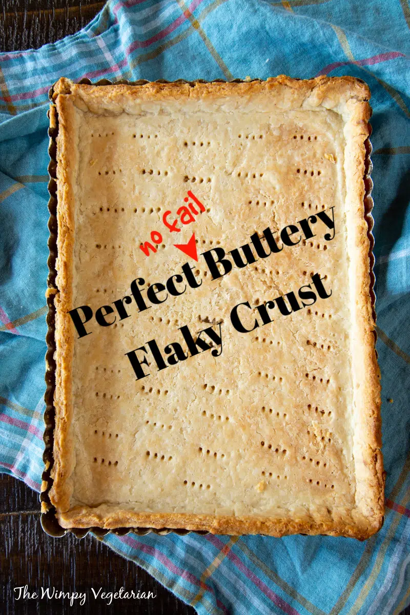 Step-by-step tutorial with photos and video for making the perfect (no fail) buttery flaky pie crust from scratch for any pie or tart you want to make.
