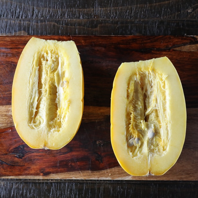 How To Cook Spaghetti Squash Oven Air Fryer Methods The Wimpy Vegetarian