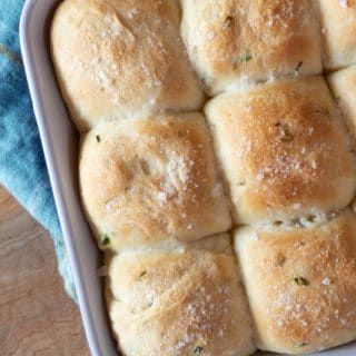 Soft potato rolls for your next dinner. They're super-soft thanks to a boiled potato, and loaded with chives.