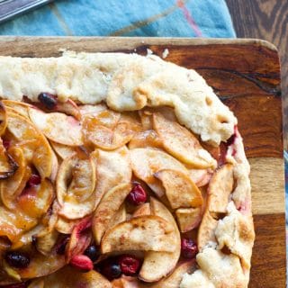 Apple Galette with Cranberries